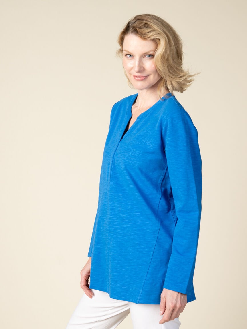 3/4 Sleeve V-Neck Tunic