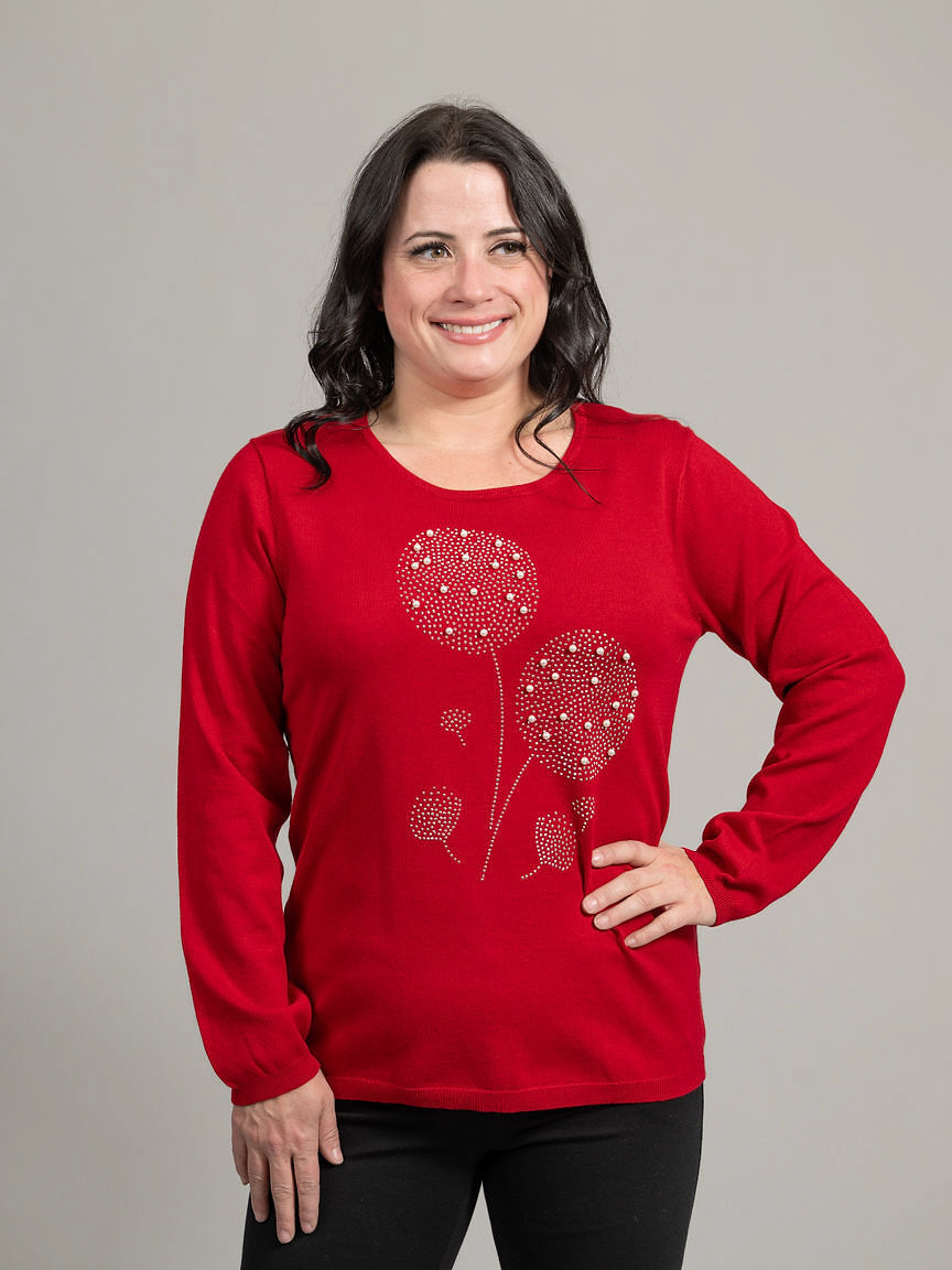 Long Sleeve Dandelion Peal Sweater