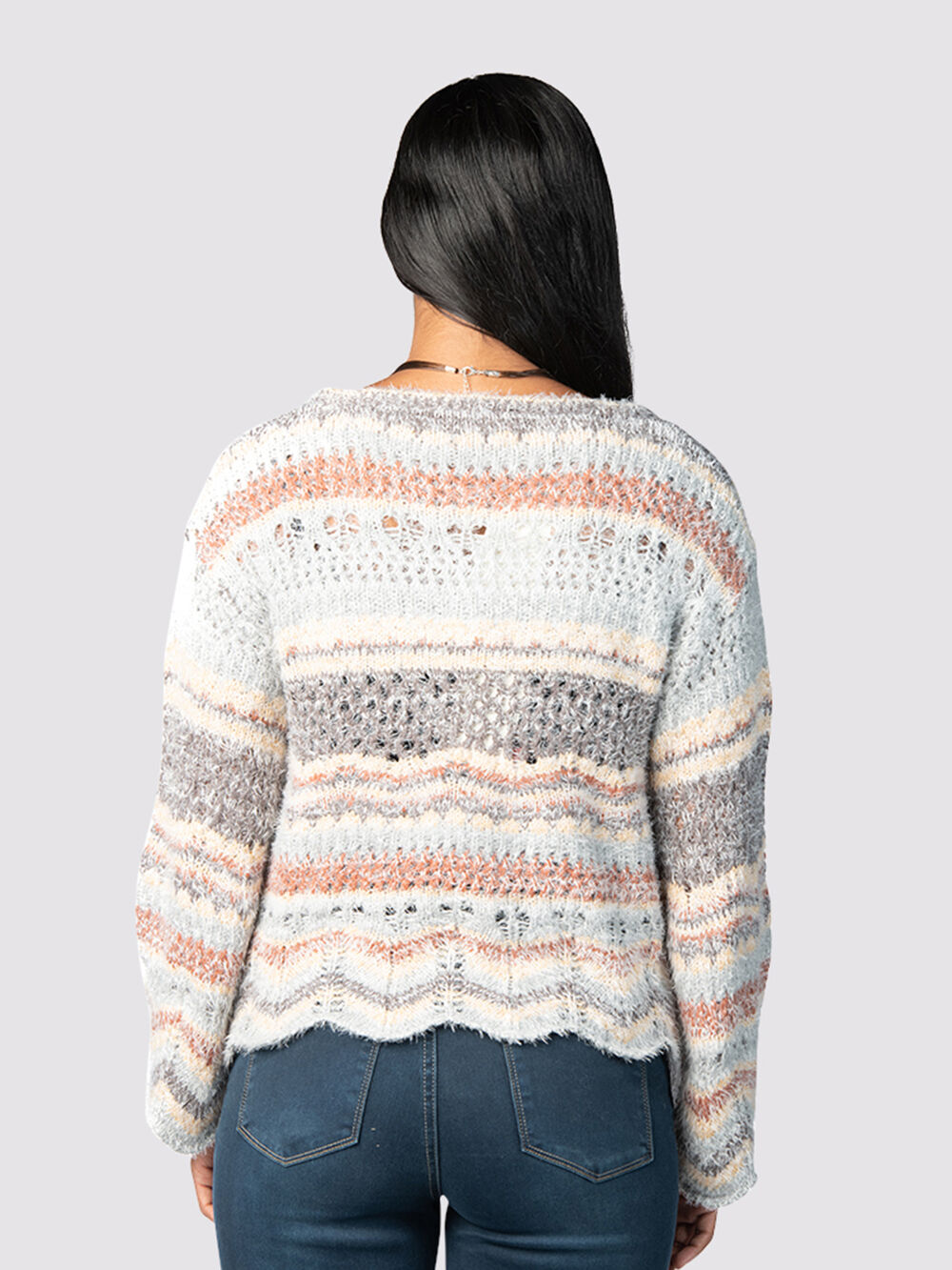 Boho-Chic Bell Sweater Image 3