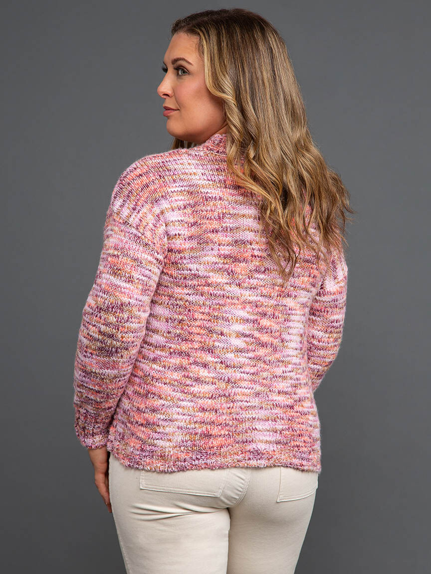 Space Dyed Mock Neck Sweater Image 4