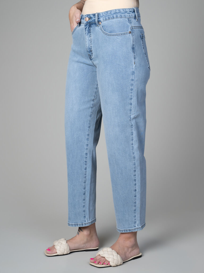 High-Waist Barrel Fit Jeans
