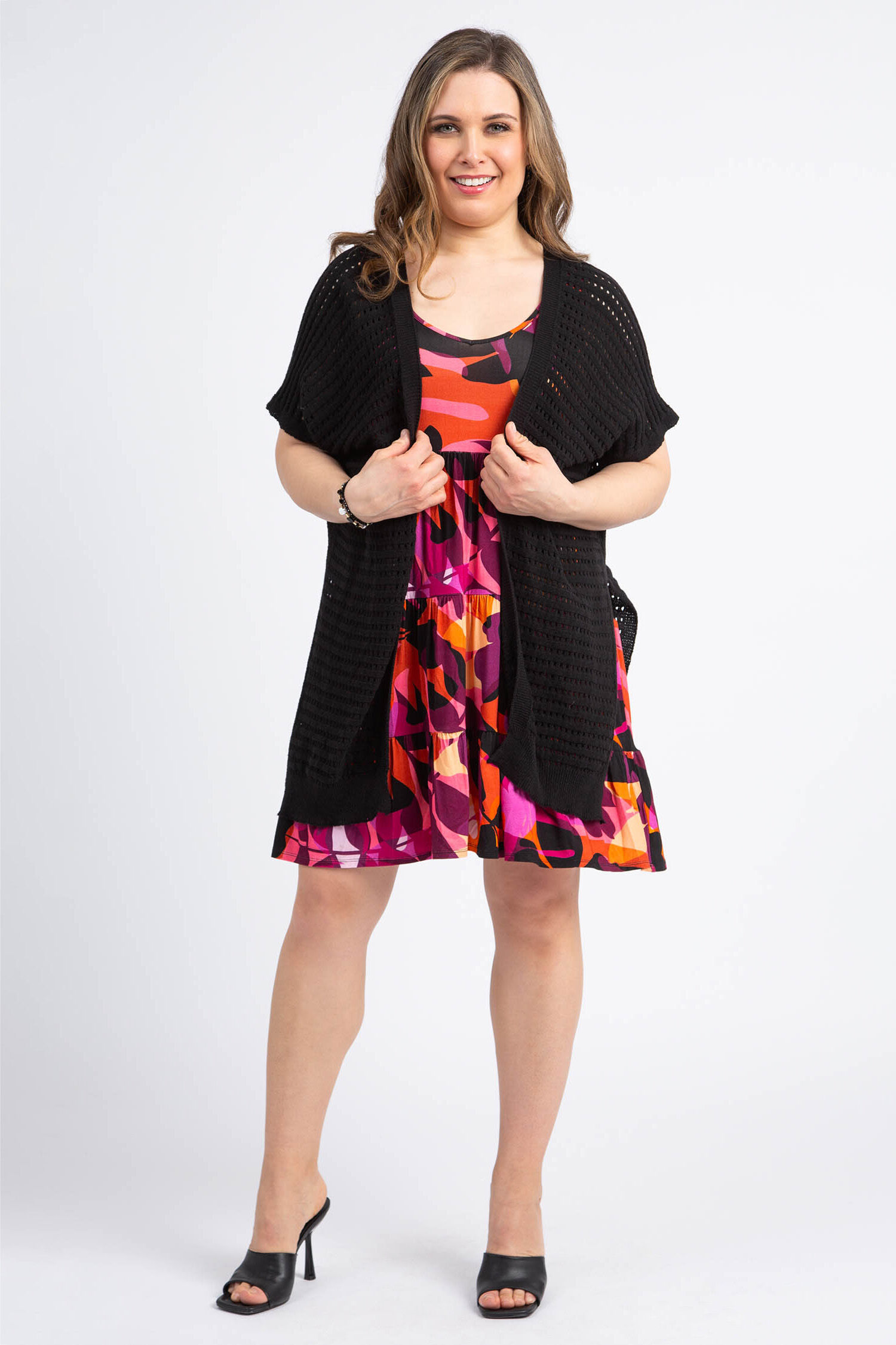 Crochet Open Front Cardi Image 1