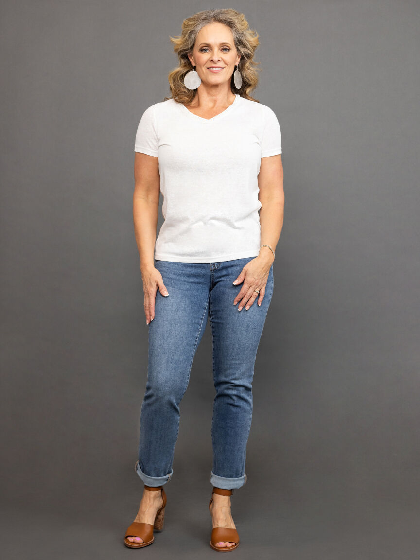 Short Sleeve Top with Embellishments  Image 1