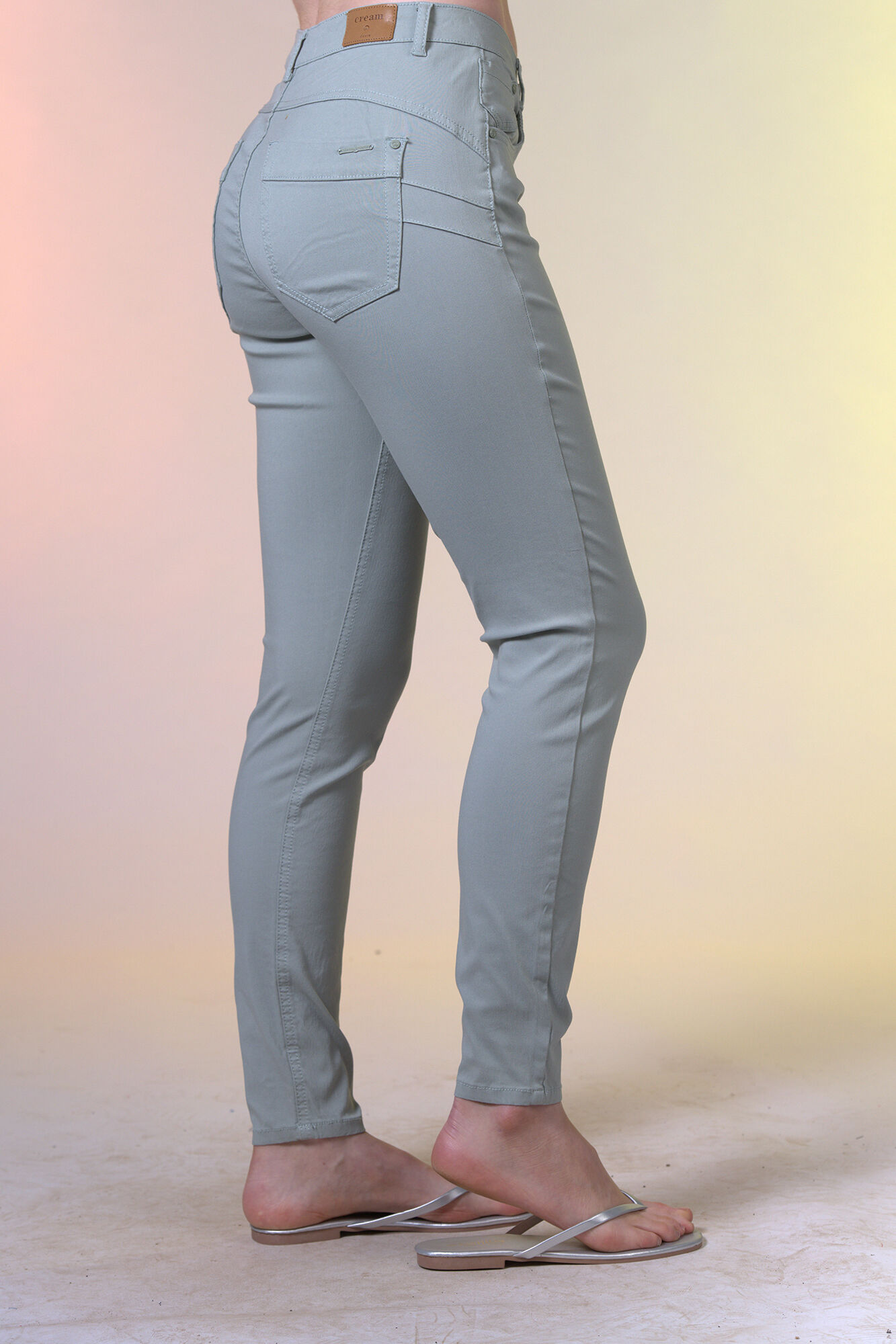 Cream Shape Fit Ani Twill Pant Image 1