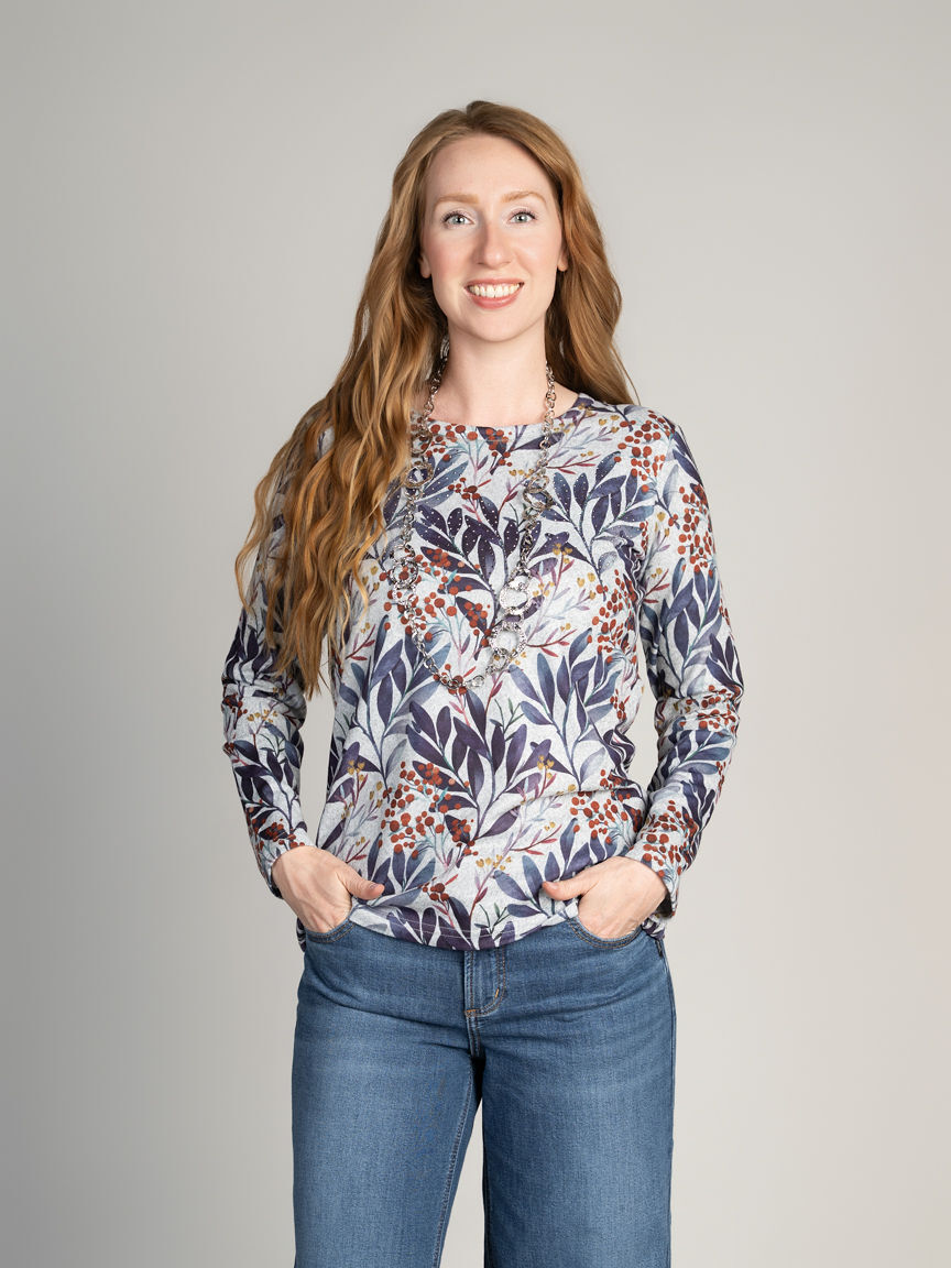 Long Sleeve Printed Top