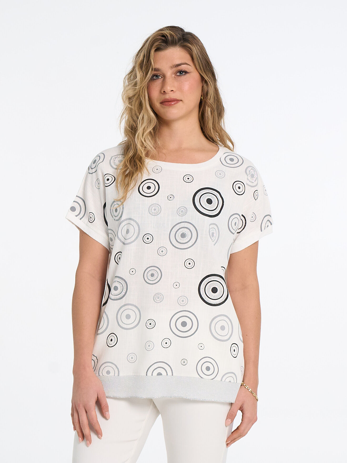 Sparkly Cotton Blend Top Image 1