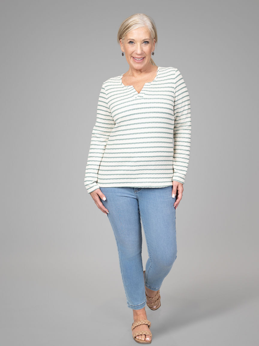 Long Sleeve Striped Top