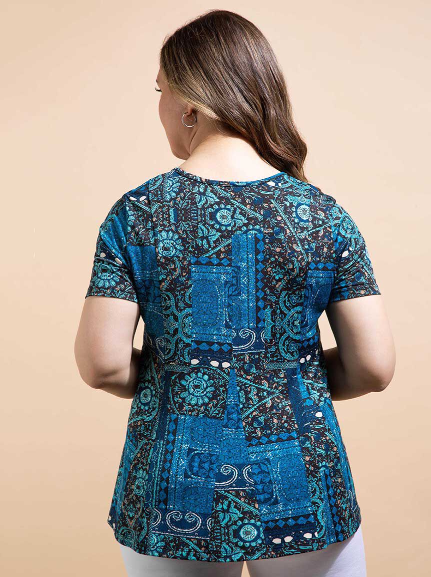 Flowy Fit Printed Top Image 4