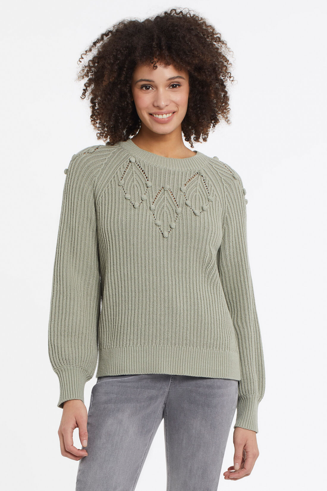 PomPom Cotton Sweater Image 1