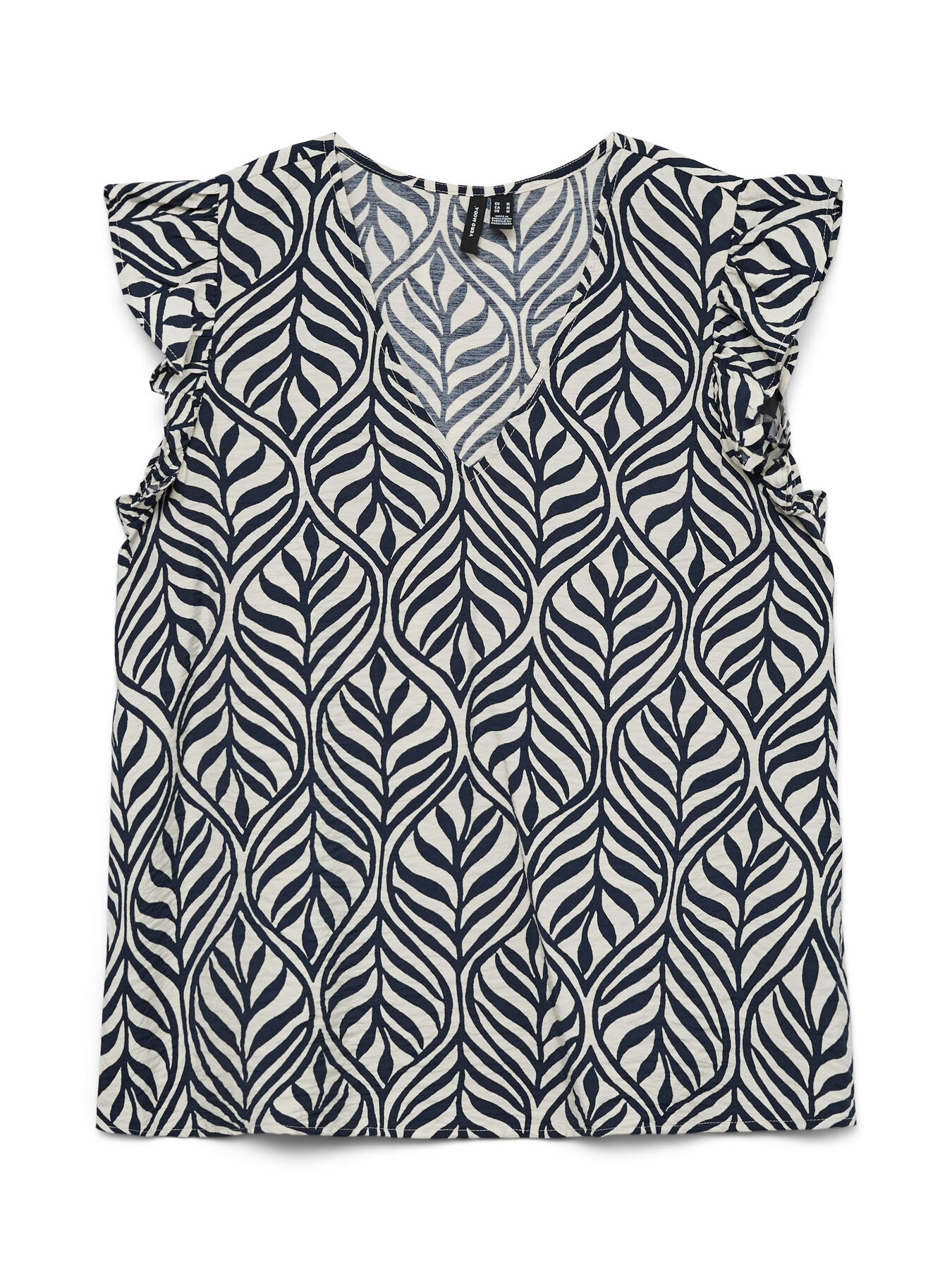 Flutter Sleeve V-Neck Top