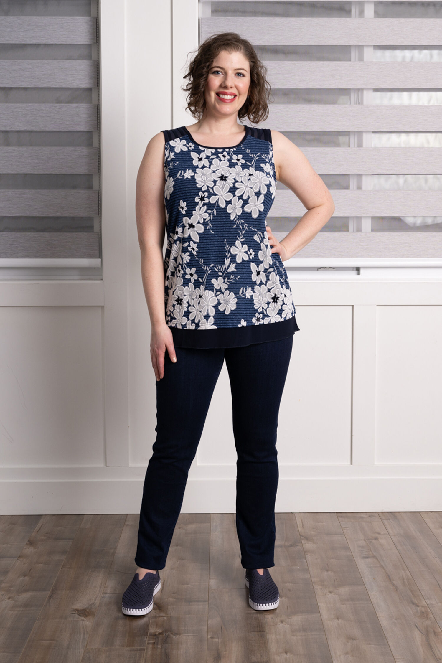 Sleeveless Floral Top Image 1