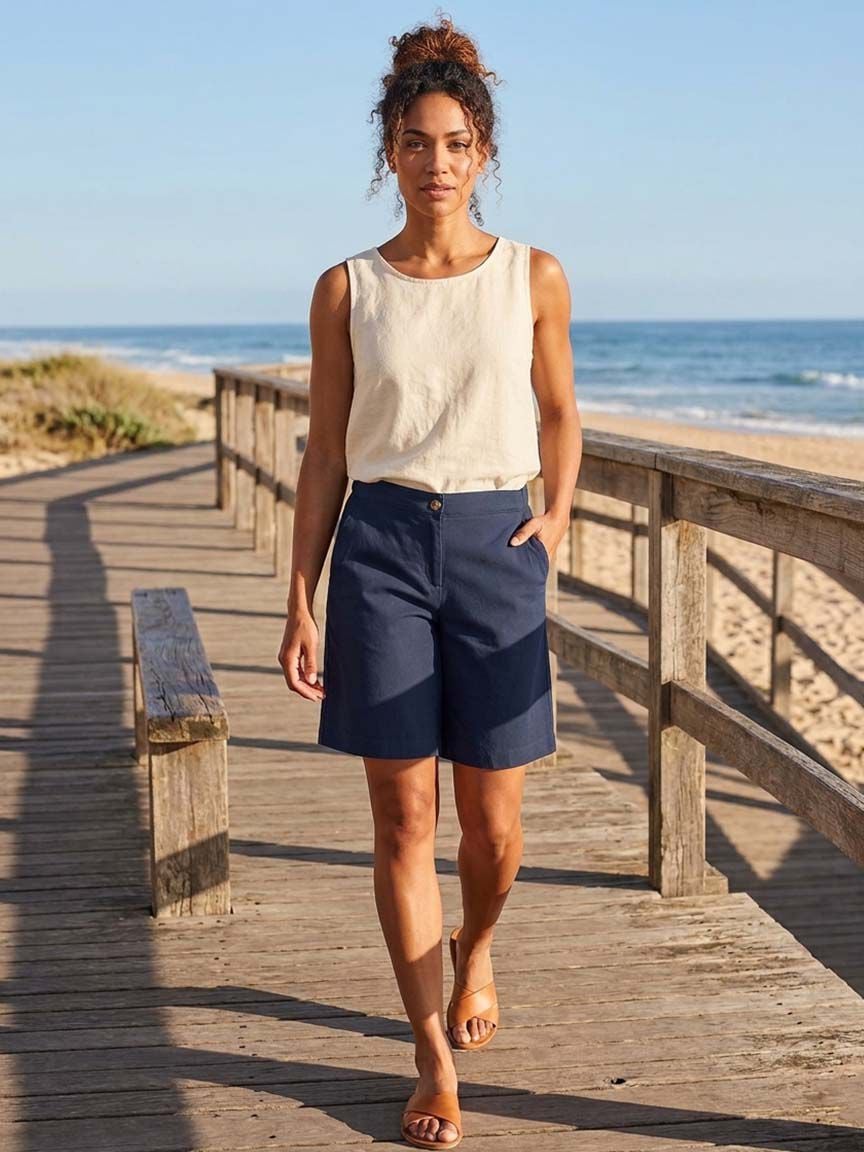 Linen Bermuda Shorts