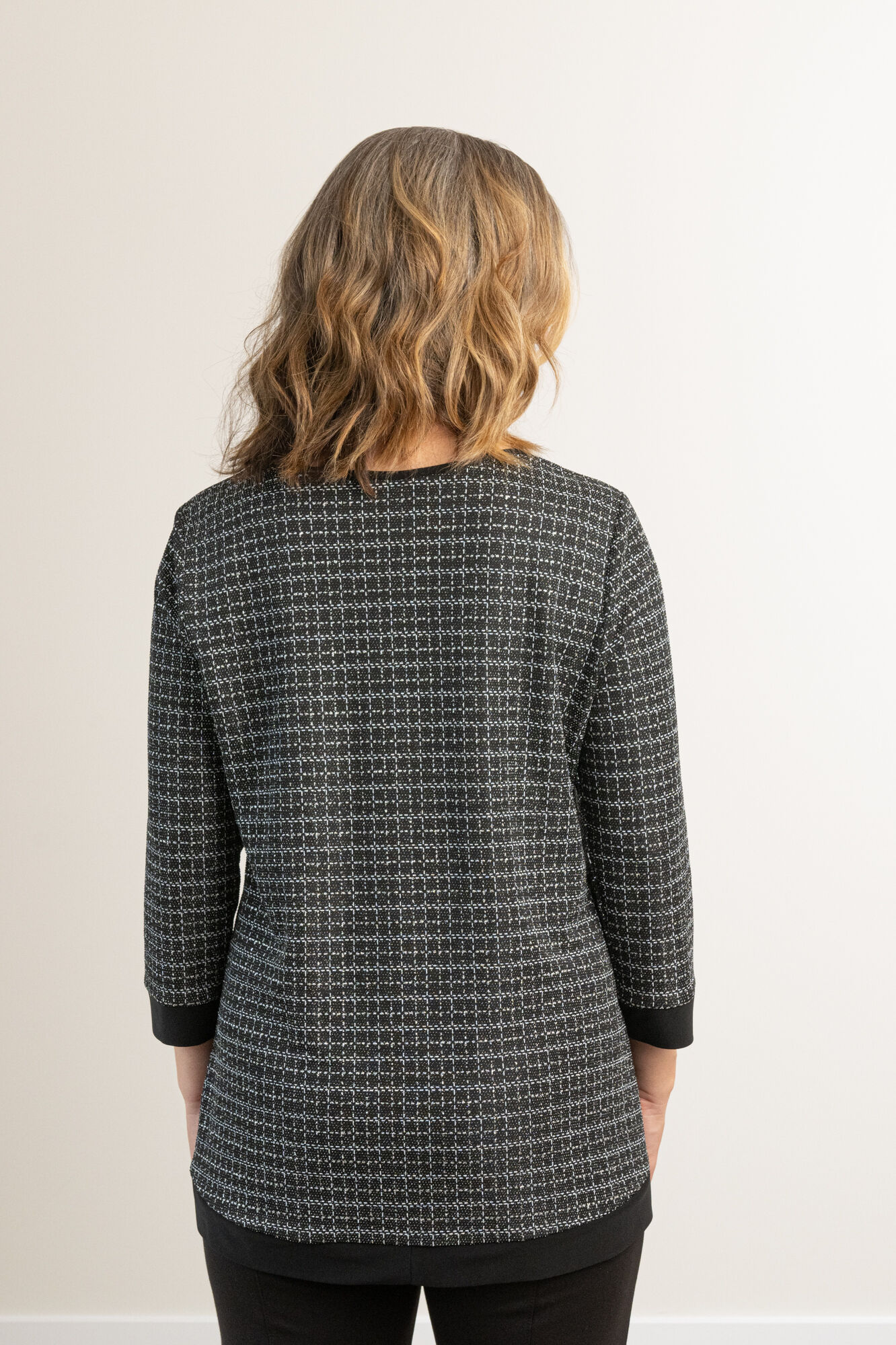 Dazzling Silver Sparkle Glitter Shimmery Festive Evening Top  Image 3