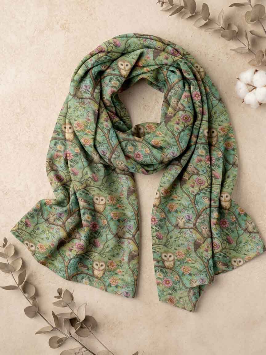 Lightweight Owl Scarf