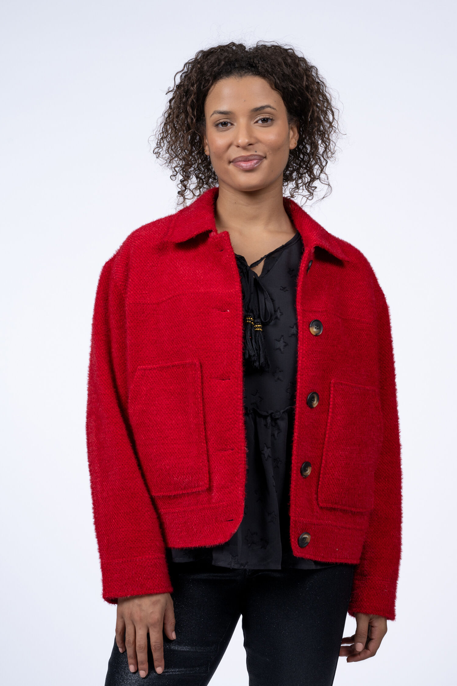 Short Button-Up Jacket  Image 3