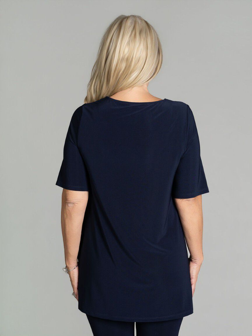 Knot Detail Elbow Sleeve Top Image 4
