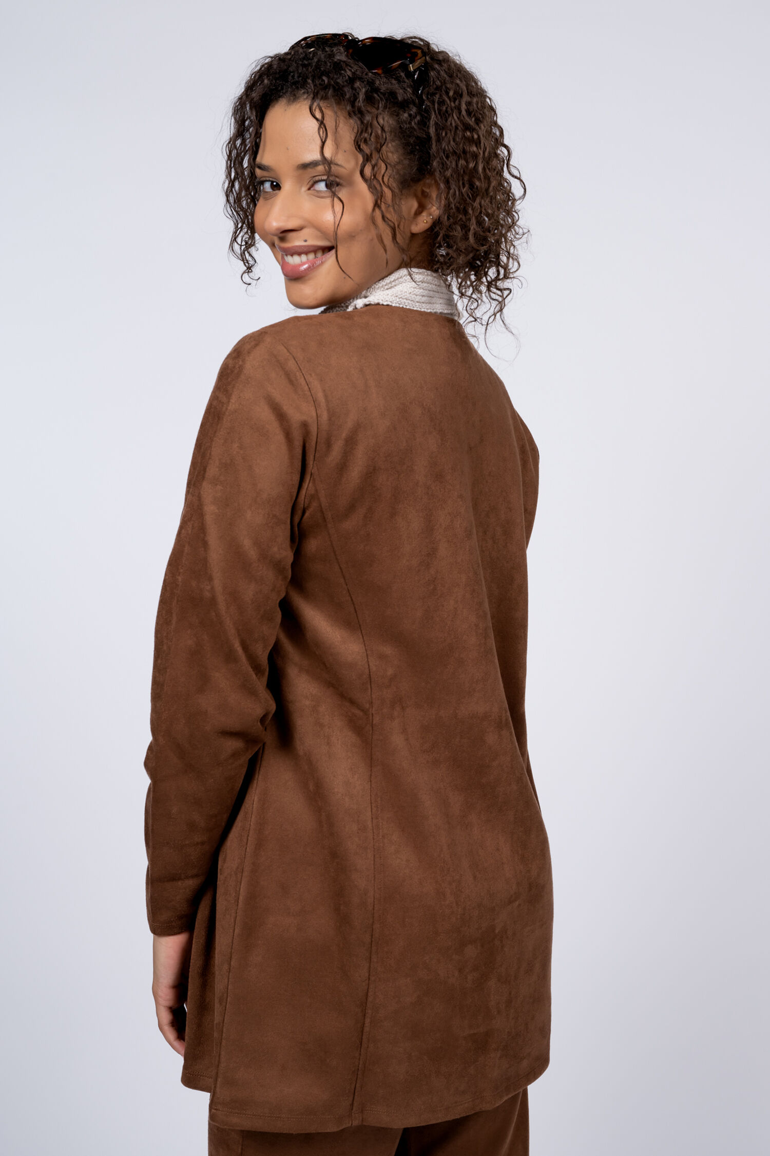 Faux Suede Jacket Image 3