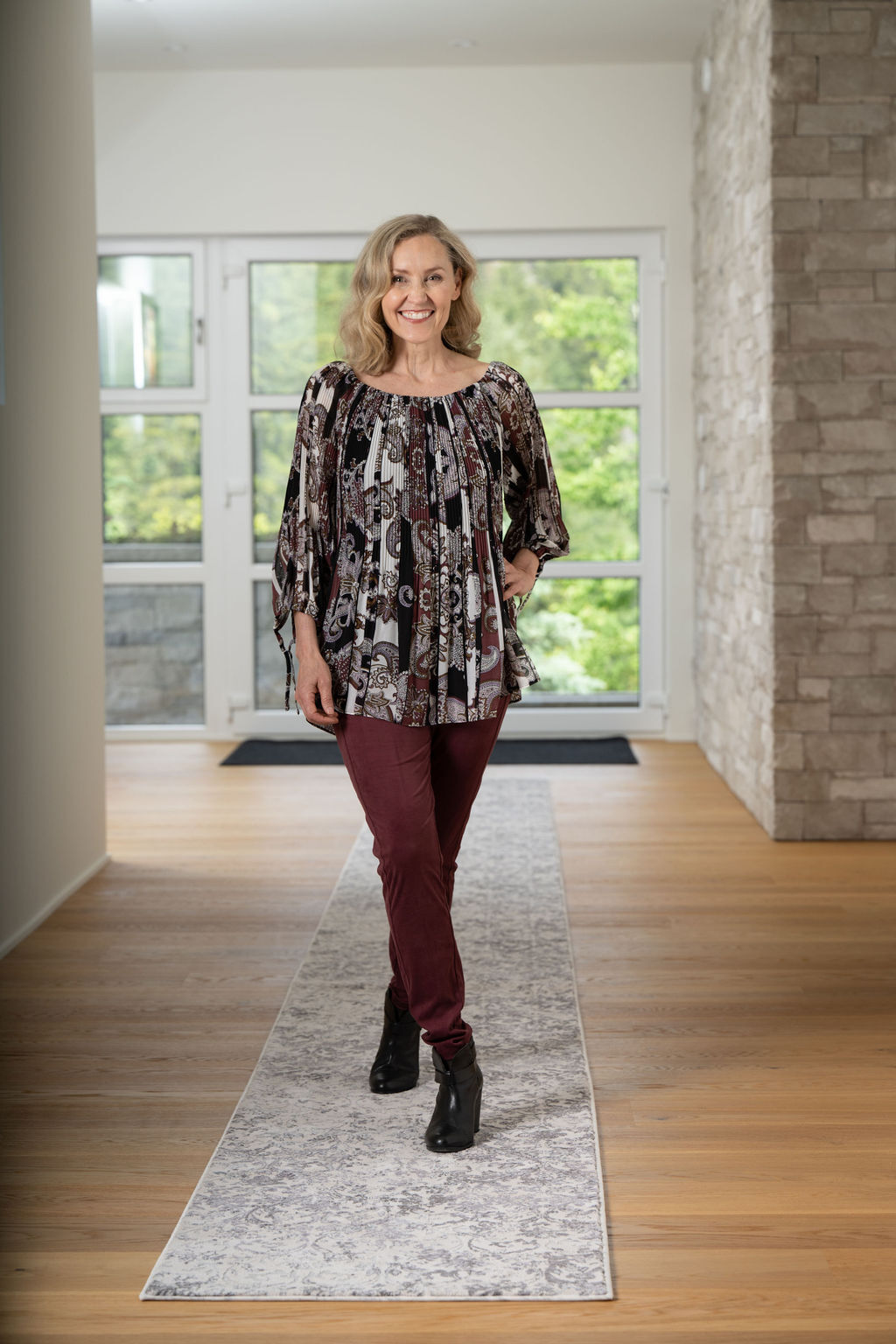 Off The Shoulder Chiffon Tunic Image 3