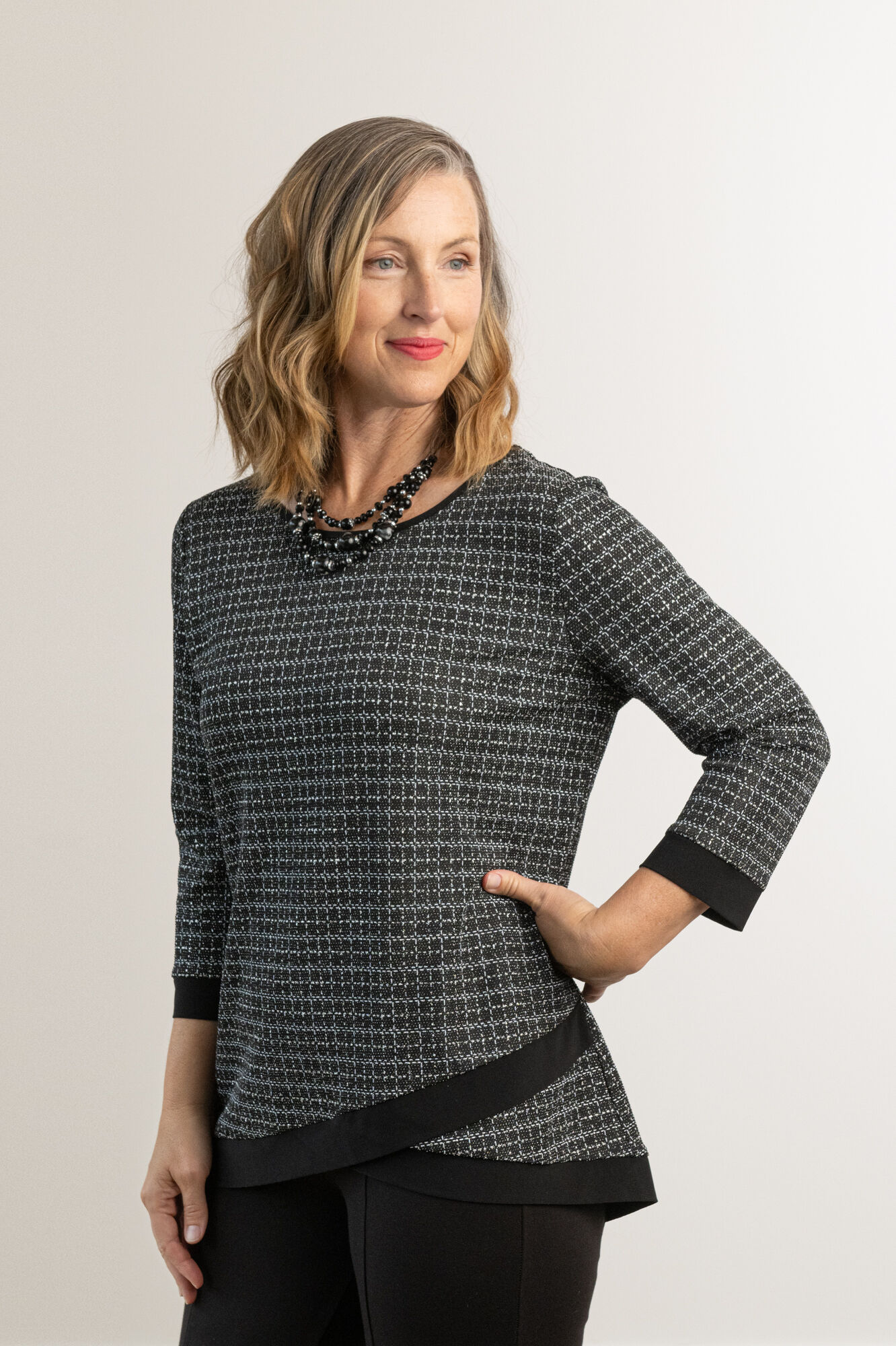 Dazzling Silver Sparkle Glitter Shimmery Festive Evening Top  Image 2