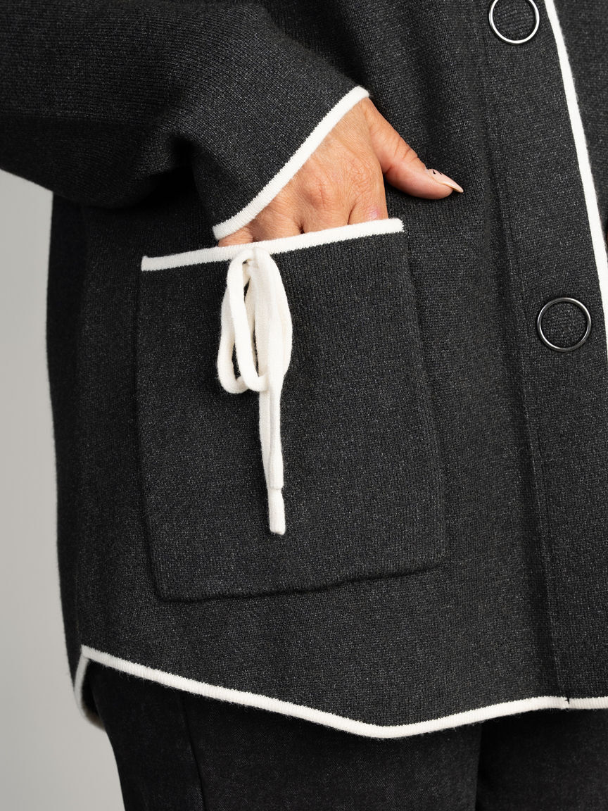 Long Sleeve Hooded Cardigan