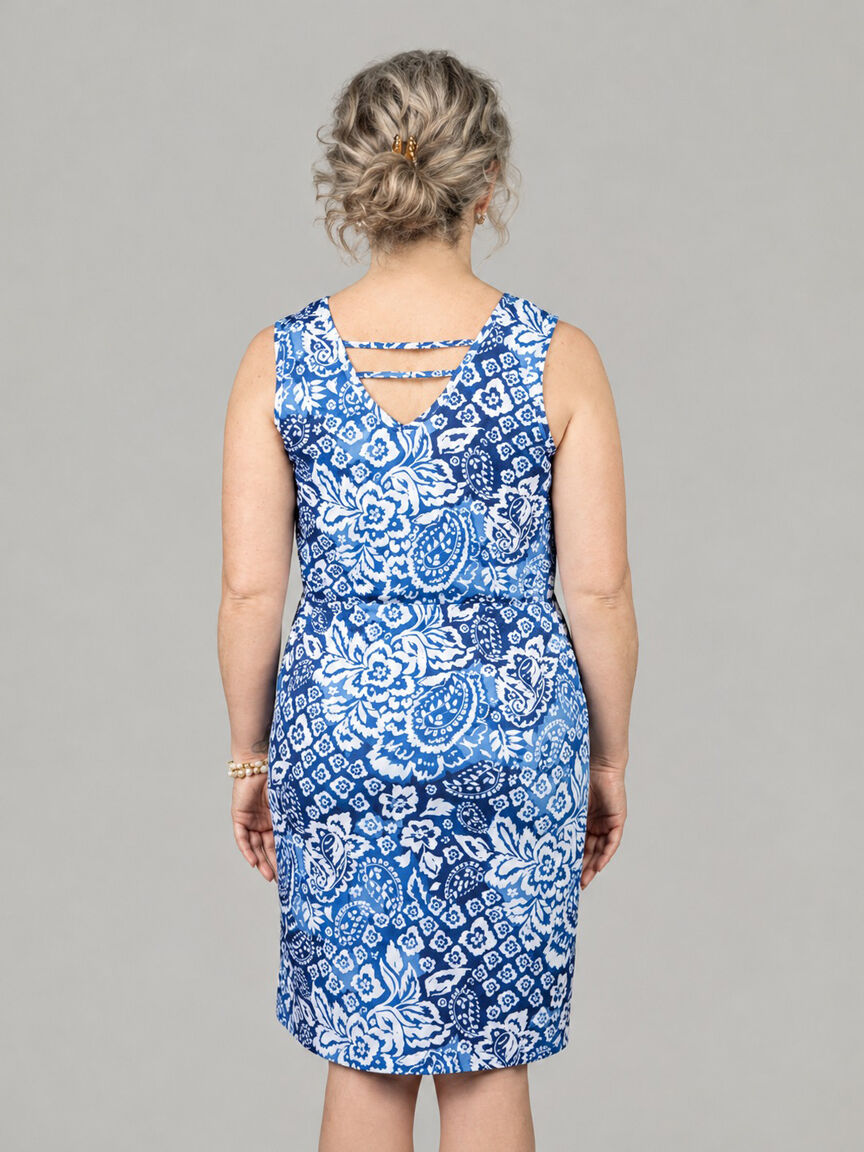 Sleeveless Knee Dress With Hotfix Image 5