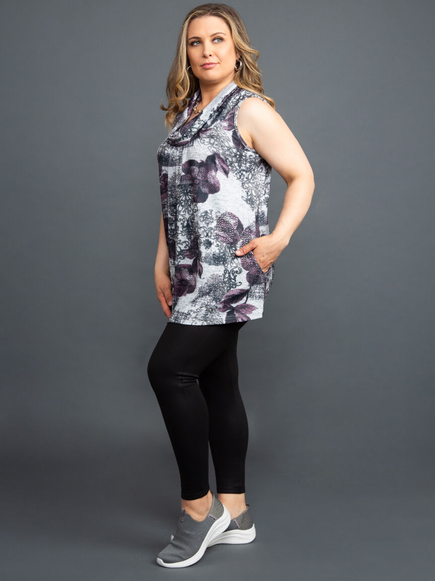 Sleeveless Cowl Neck Tunic Image 1