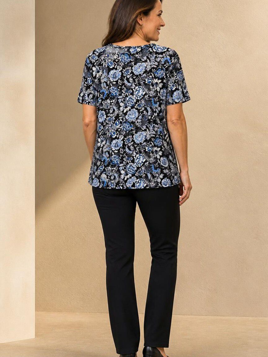 Short Sleeve Layered Top
