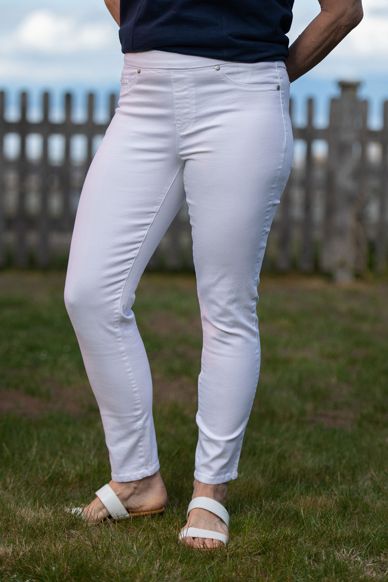 Tribal White Ankle Dream Jeans Image 2