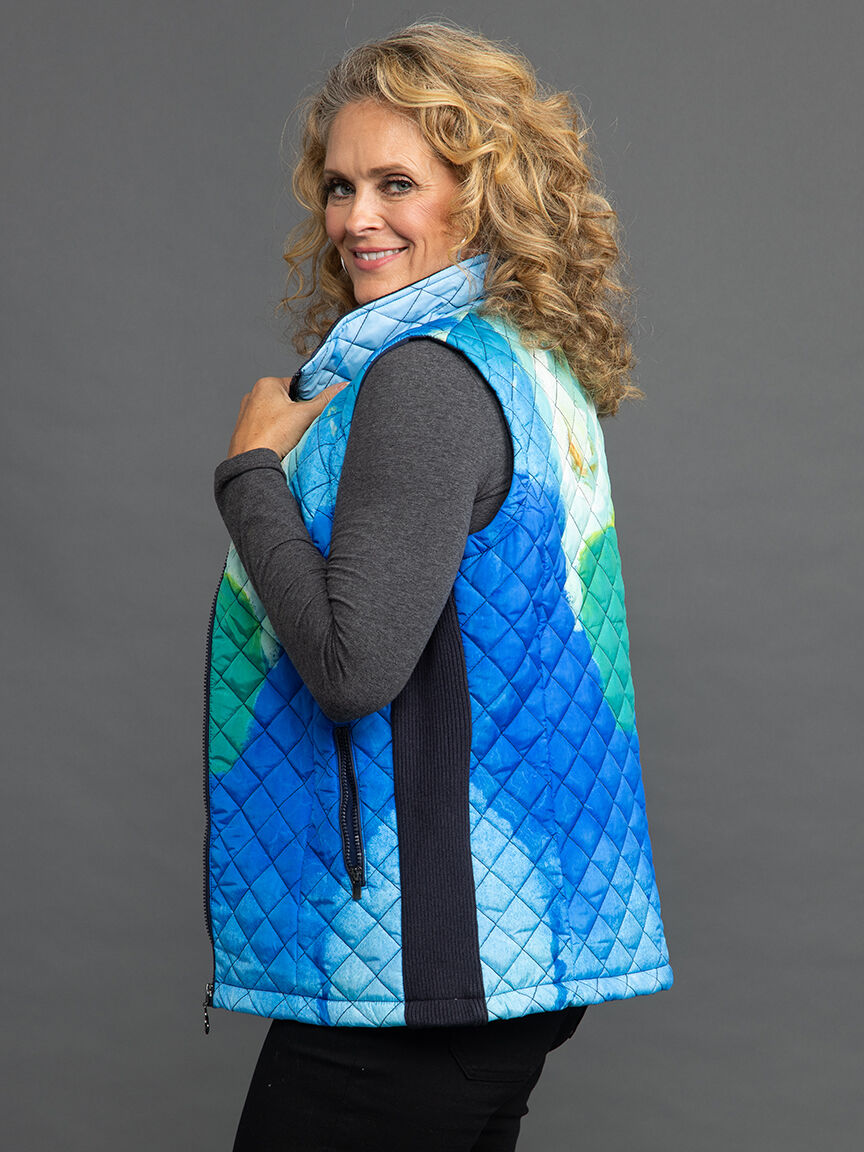 Art Print Outerwear Vest  Image 3