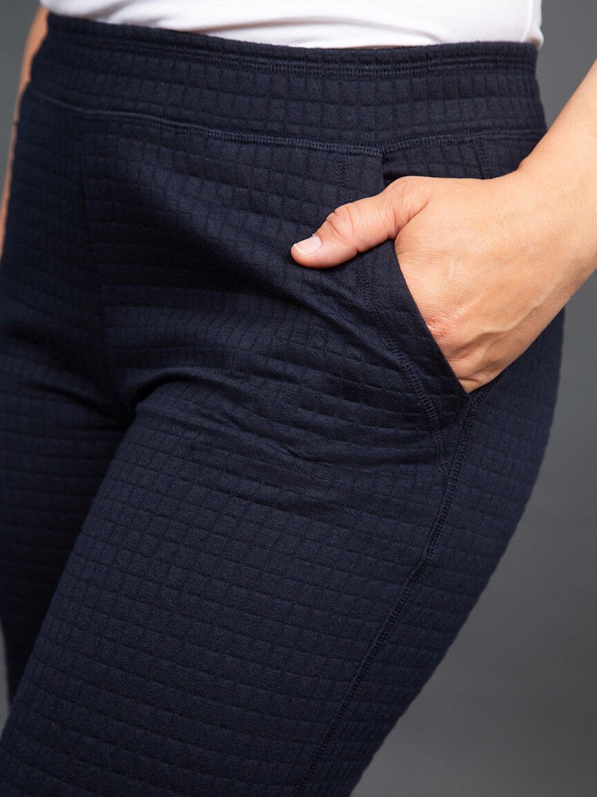 Wide Leg Quilted Pull-On Pant Image 5