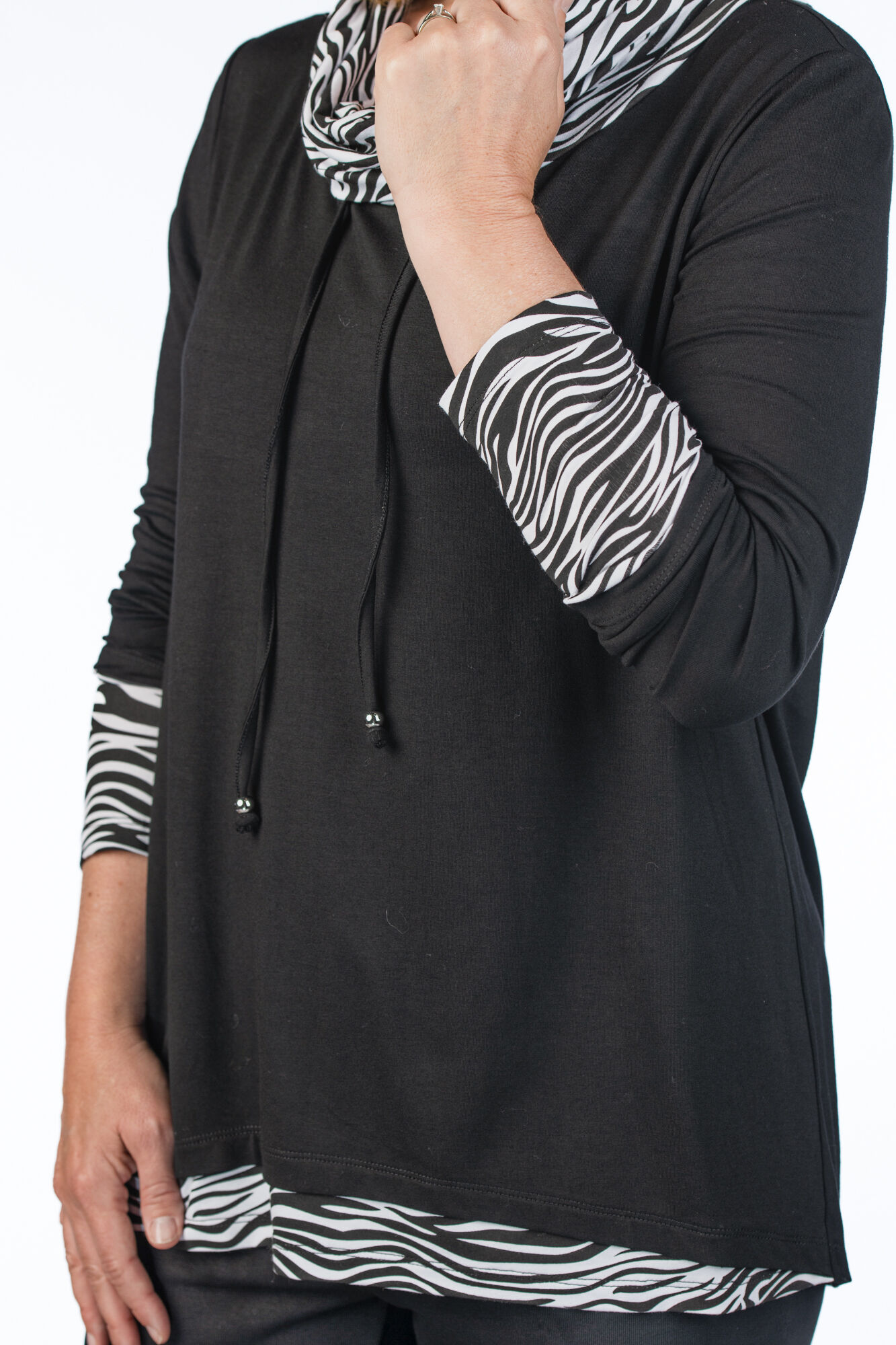 Zebra Athleisure Sweater  Image 4