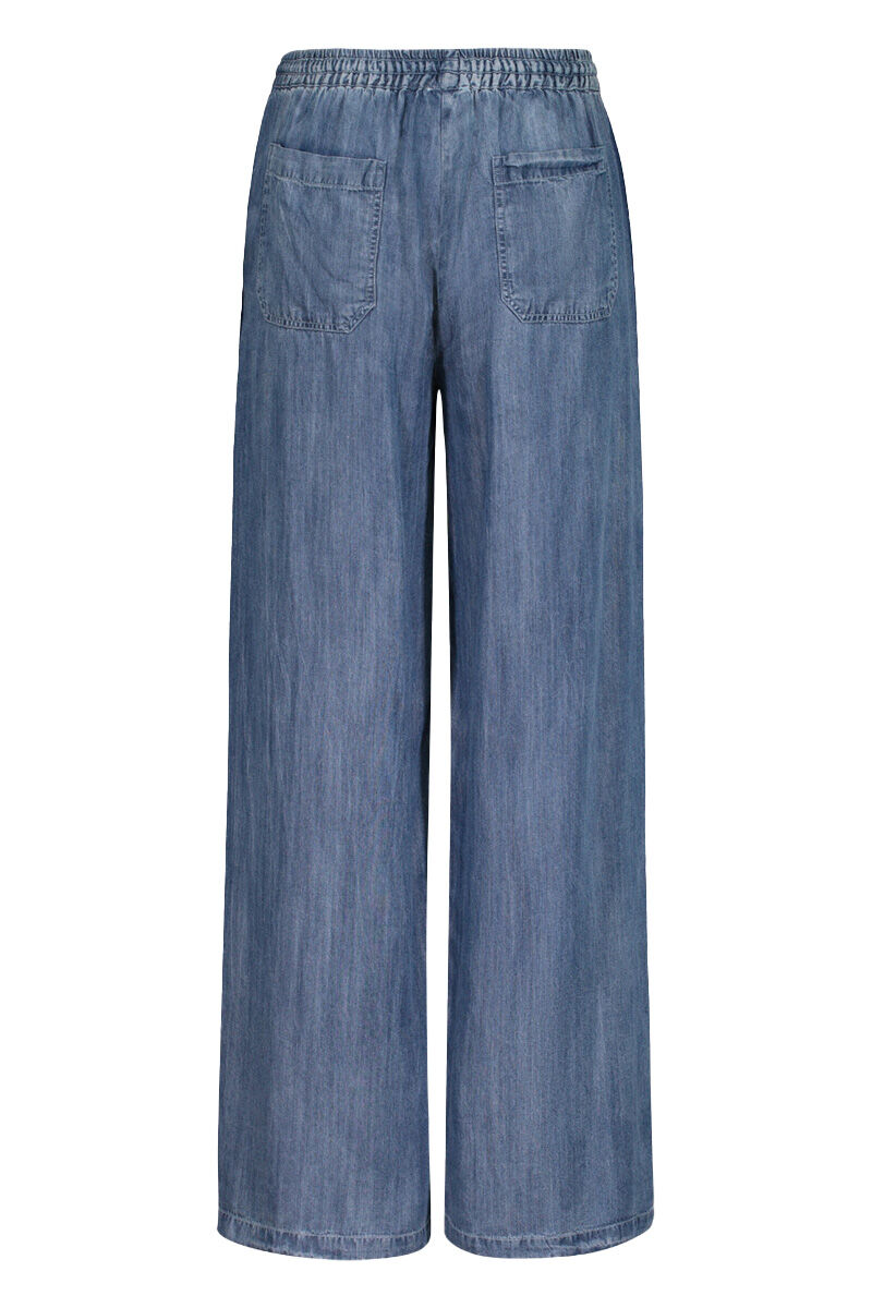 Lyocell Denim Wide Leg Pant Image 3