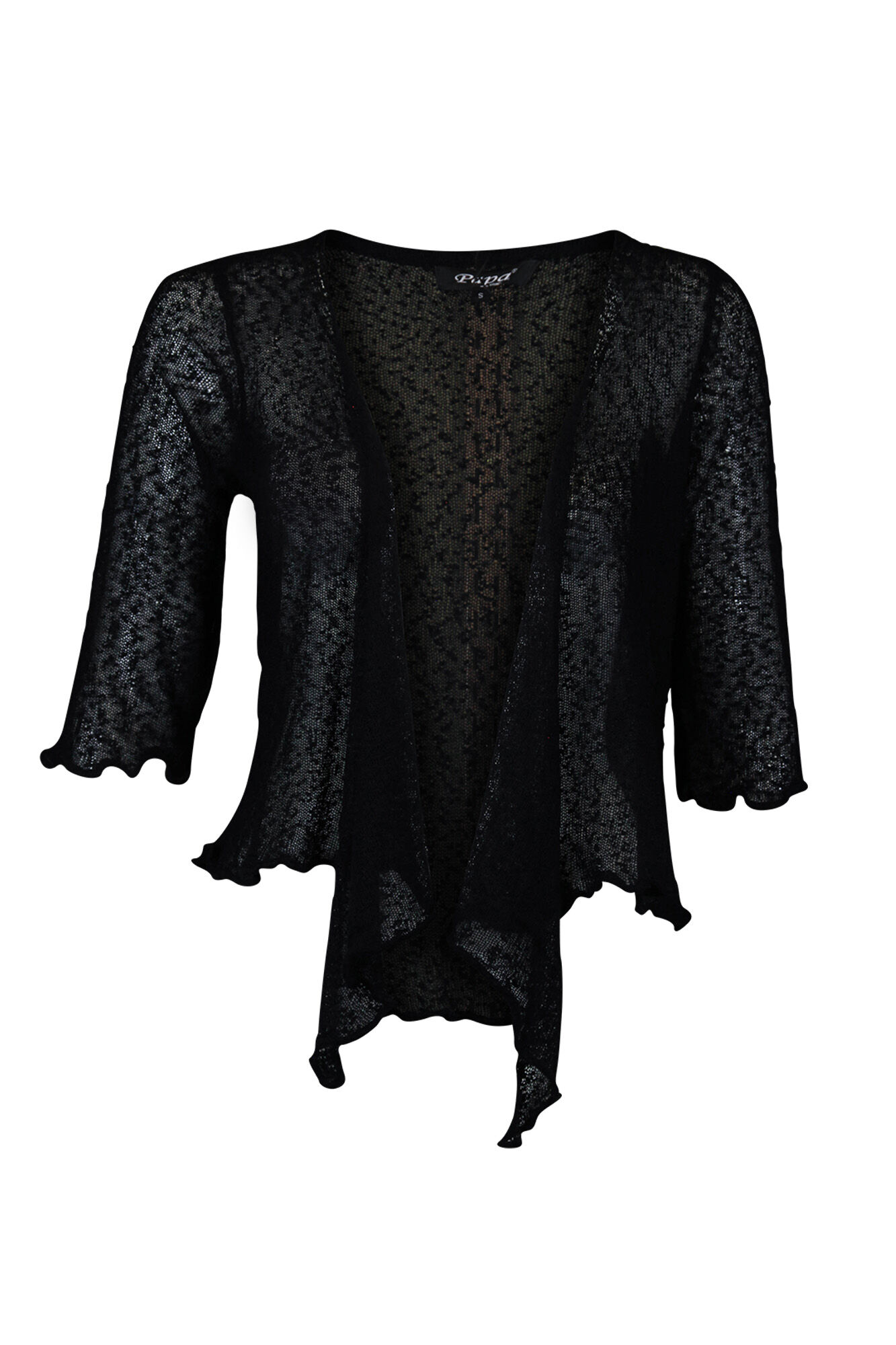 Cropped Mesh Cardigan