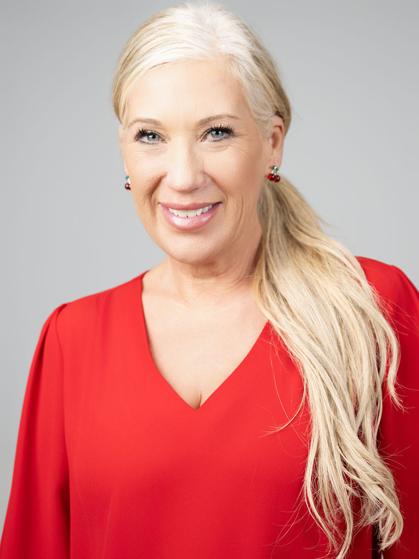 Flowy 3/4 Sleeve V-Neck Top with Cuff Ties