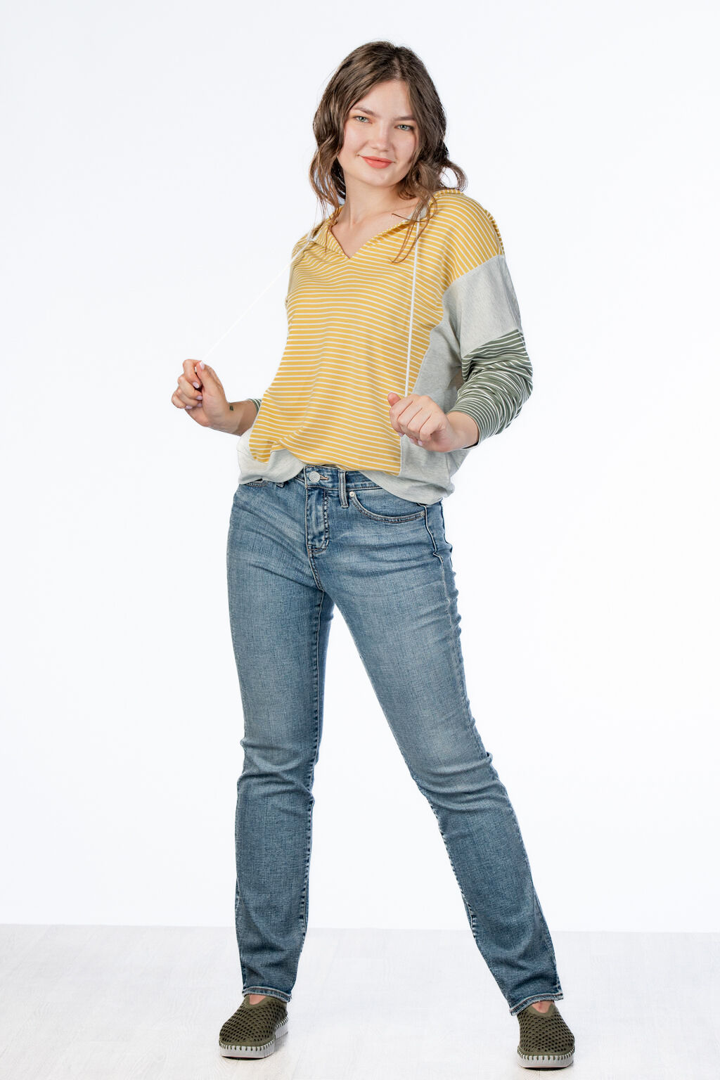 Stripe Hoodie Sweater Image 3