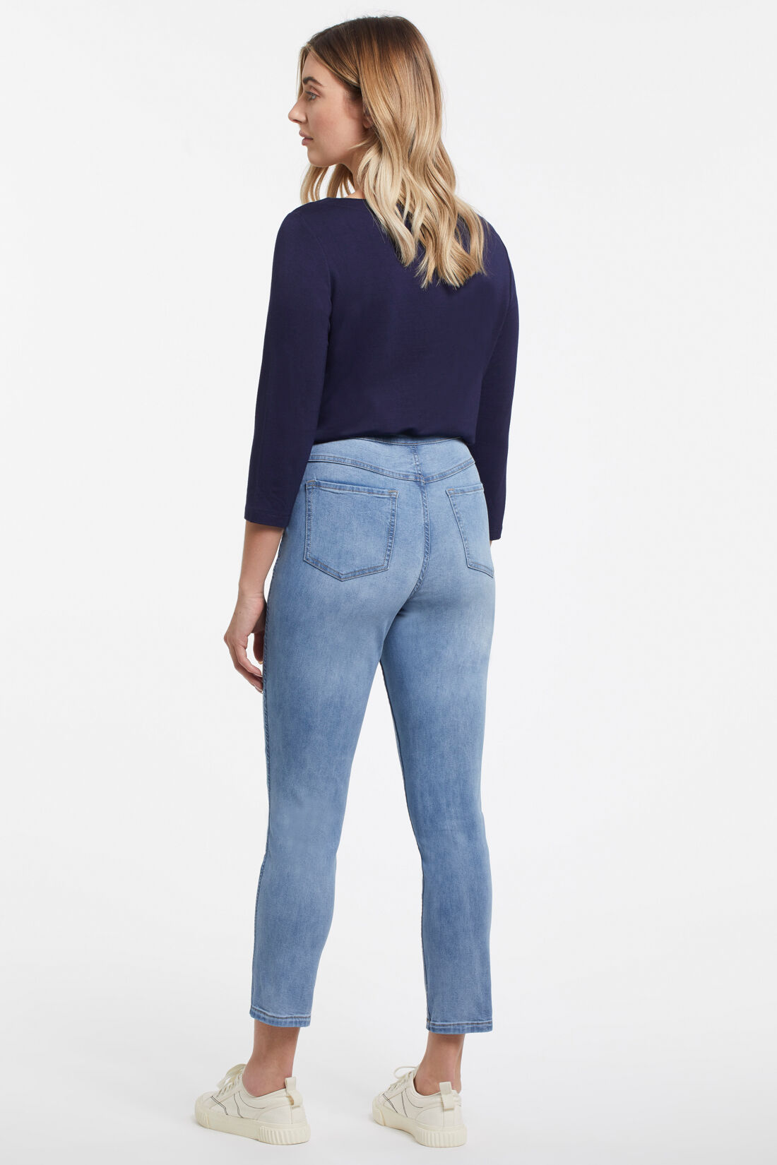 Reversible Floral And Solid Jeggings Image 2