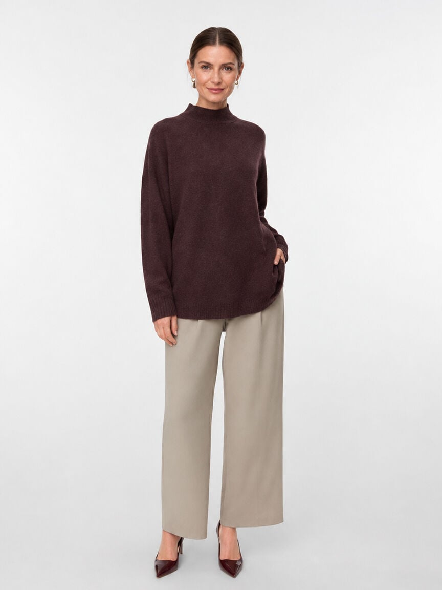 Crew Neck Knit Tunic
