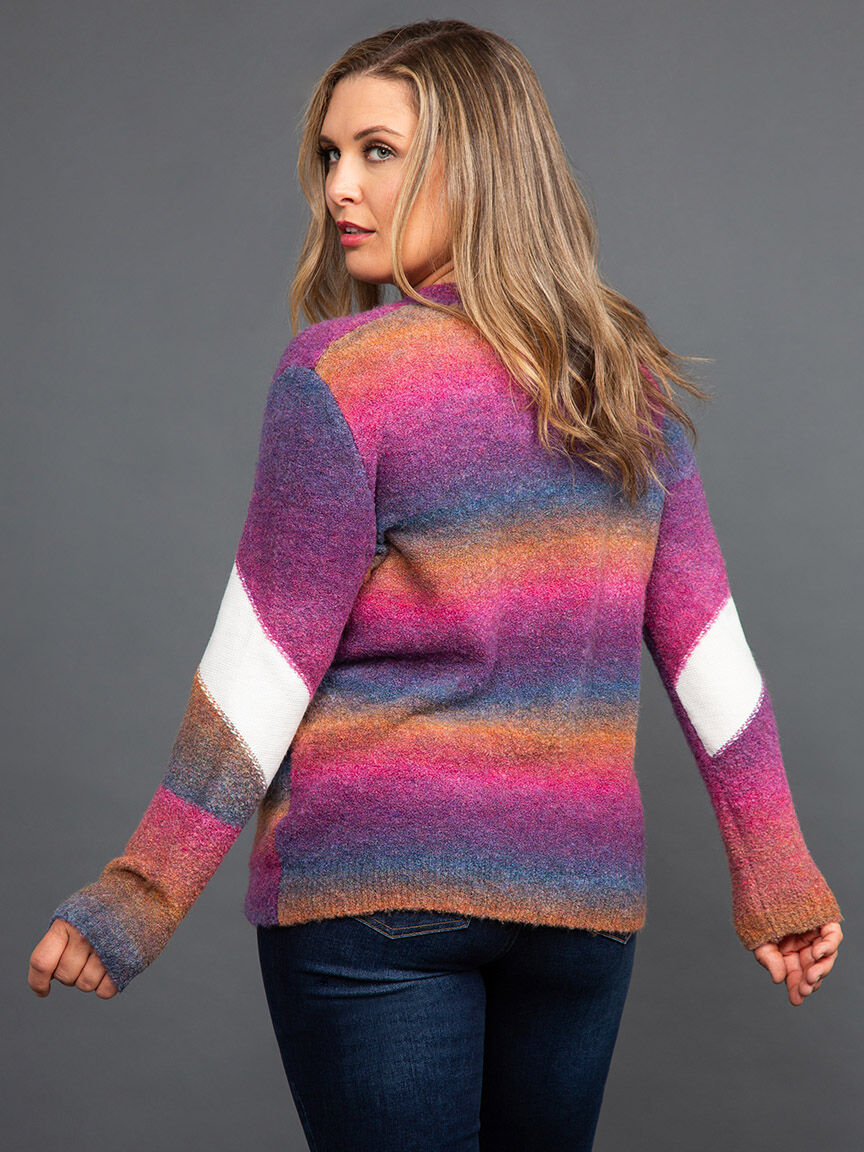 Long Sleeve Boucle Sweater Image 4