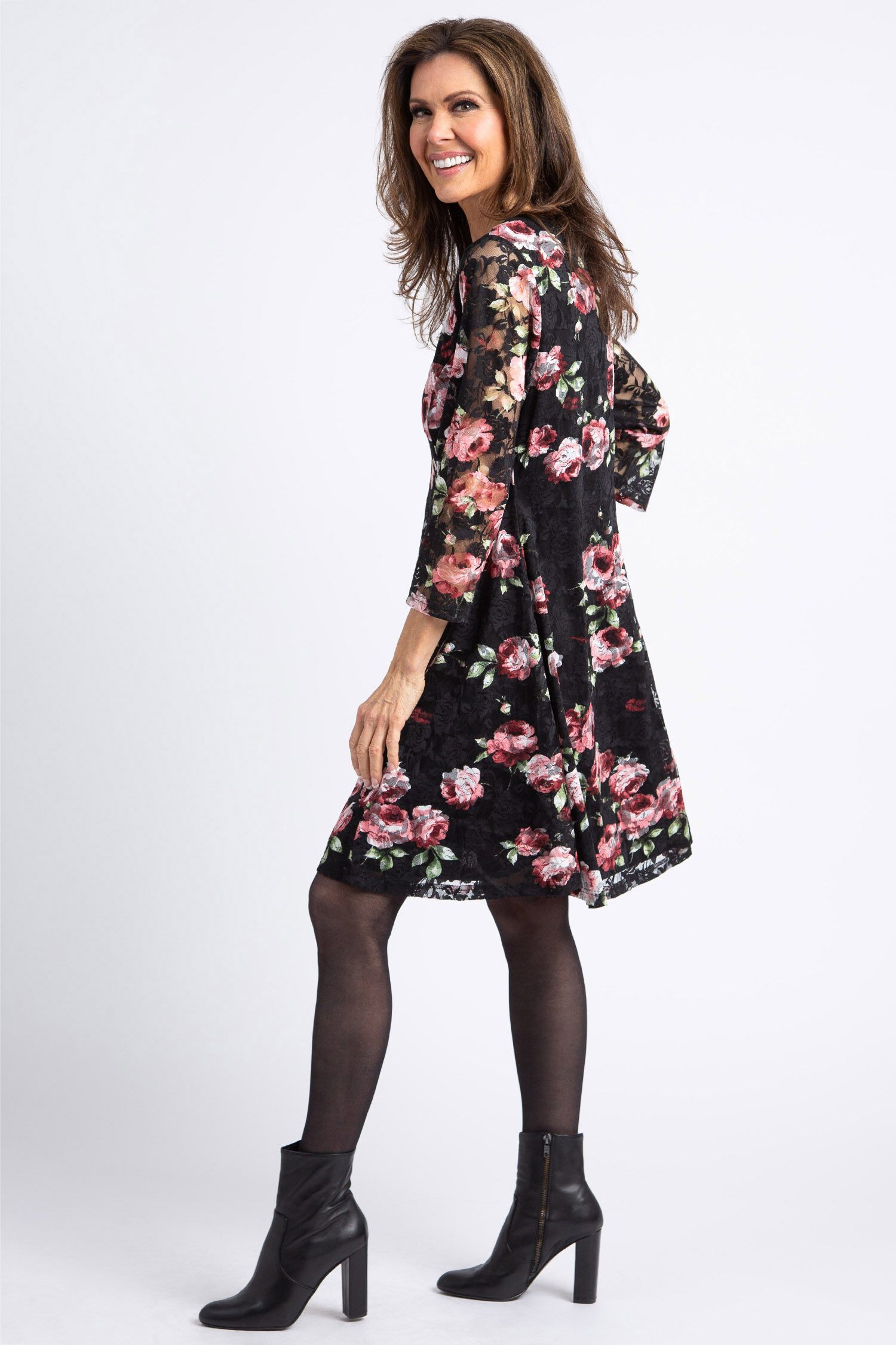 Floral Lace Skater Dress Image 2