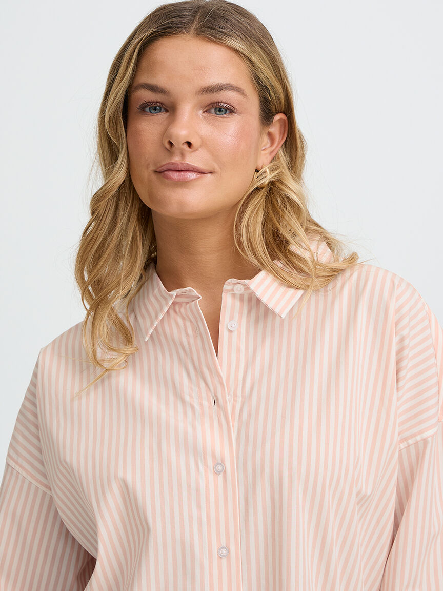 Long Sleeve Striped Blouse