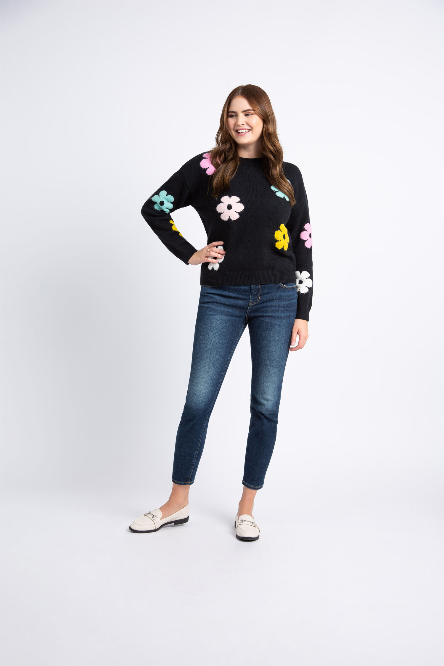 Long Sleeve Daisy Sweater  Image 1