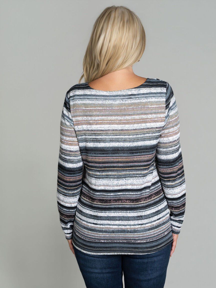 Long Sleeve Abstract Top