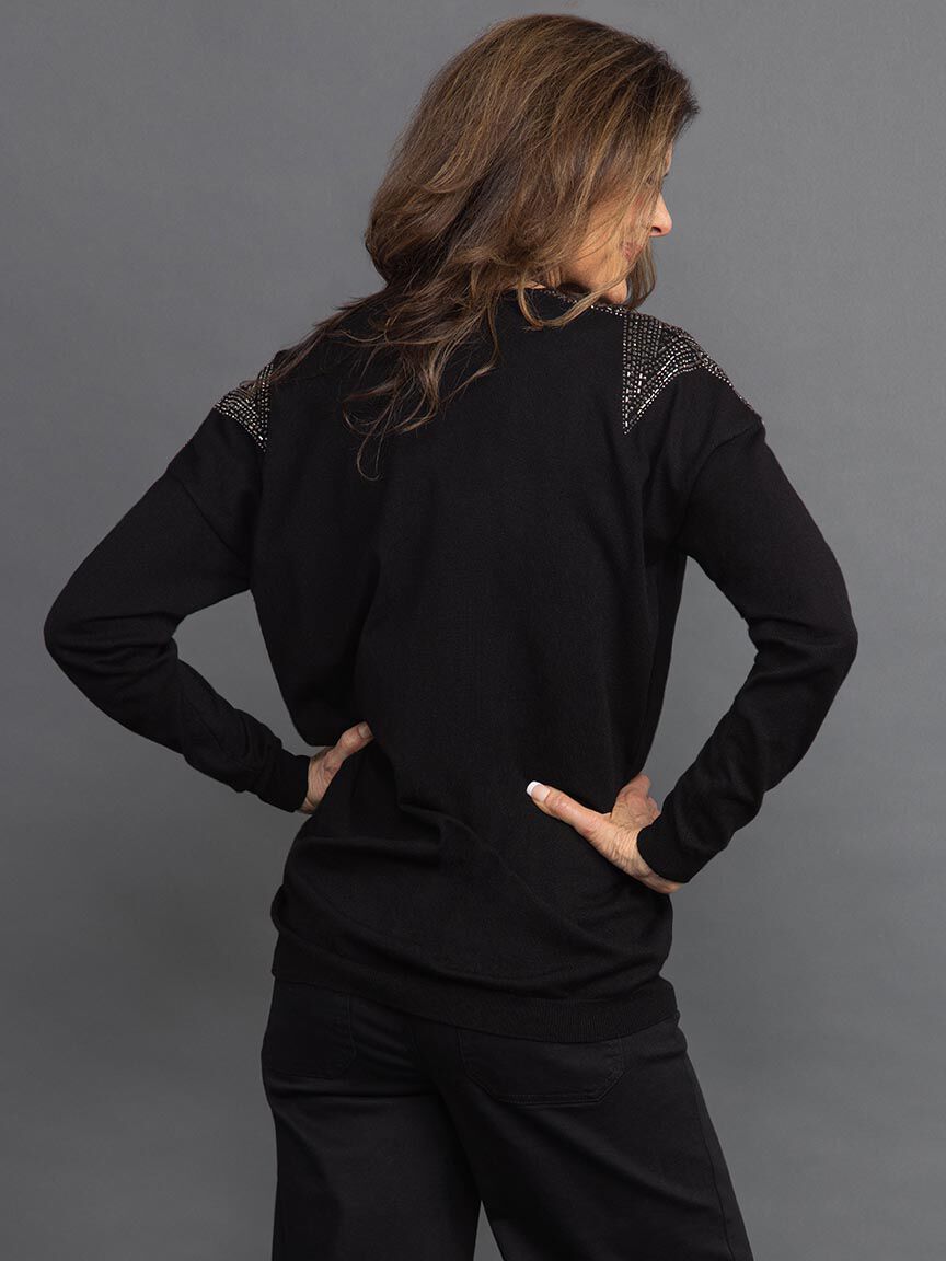 Star Studded Knit Sweater Image 4