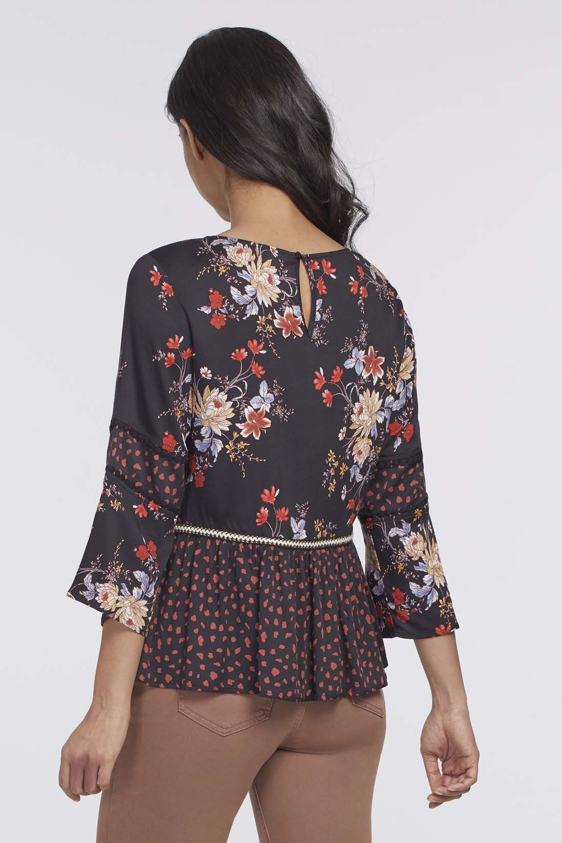 Bell's Boho Peasant Top Image 2