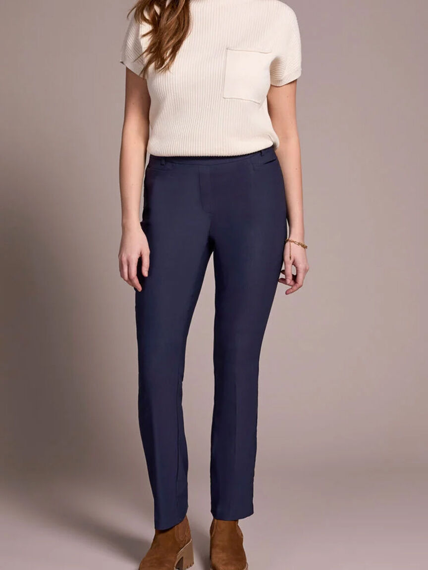 Flatten Pull On Pants With Front Pockets Image 3