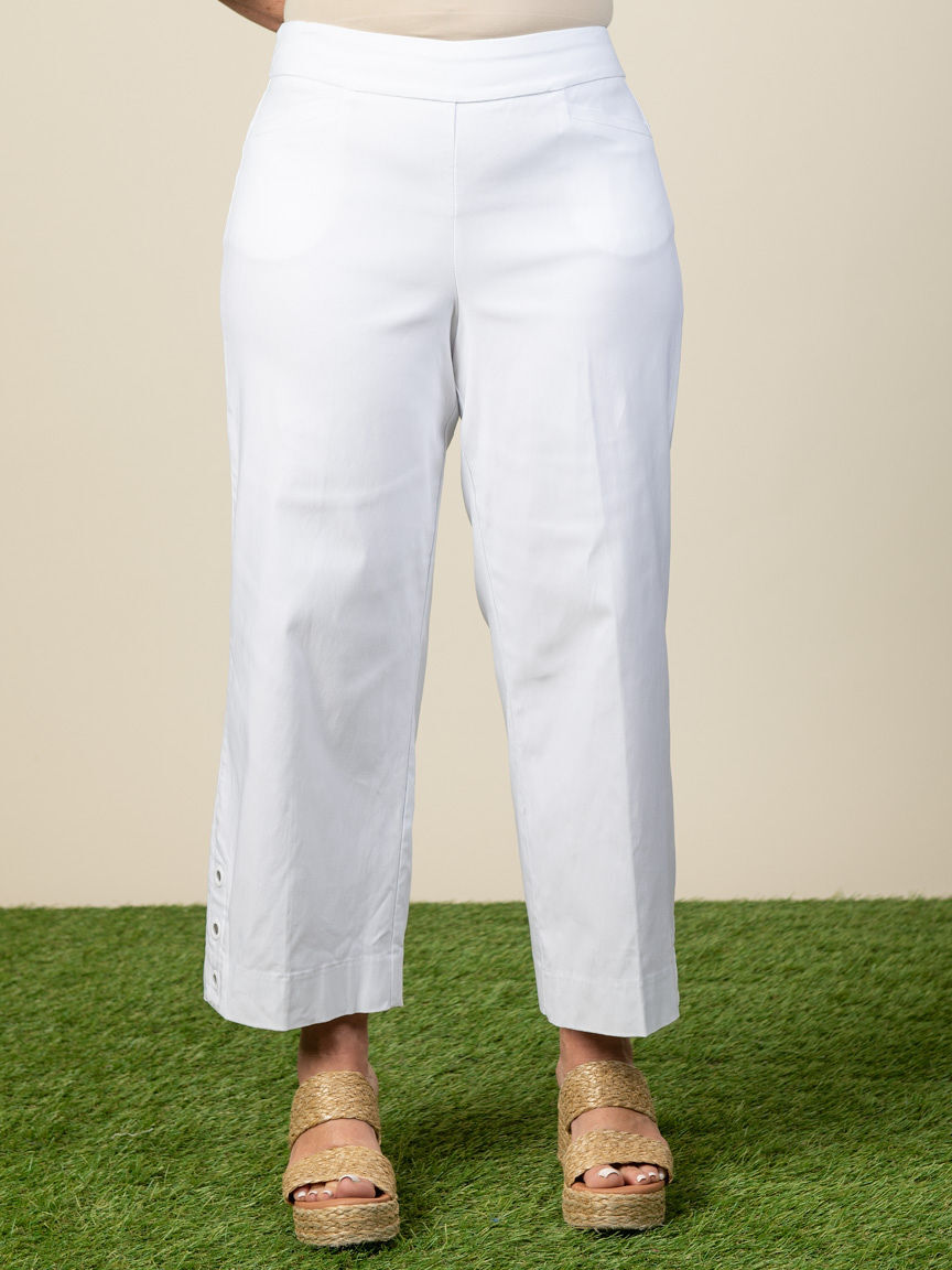 Flatten It Pull-On Capri With Eyelets  Image 1