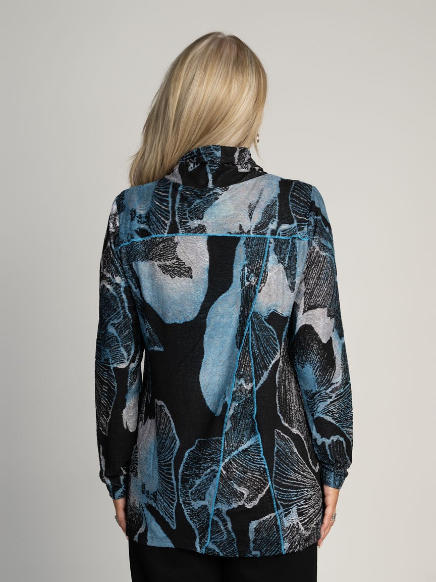 Cowl Neck Long Sleeve Top