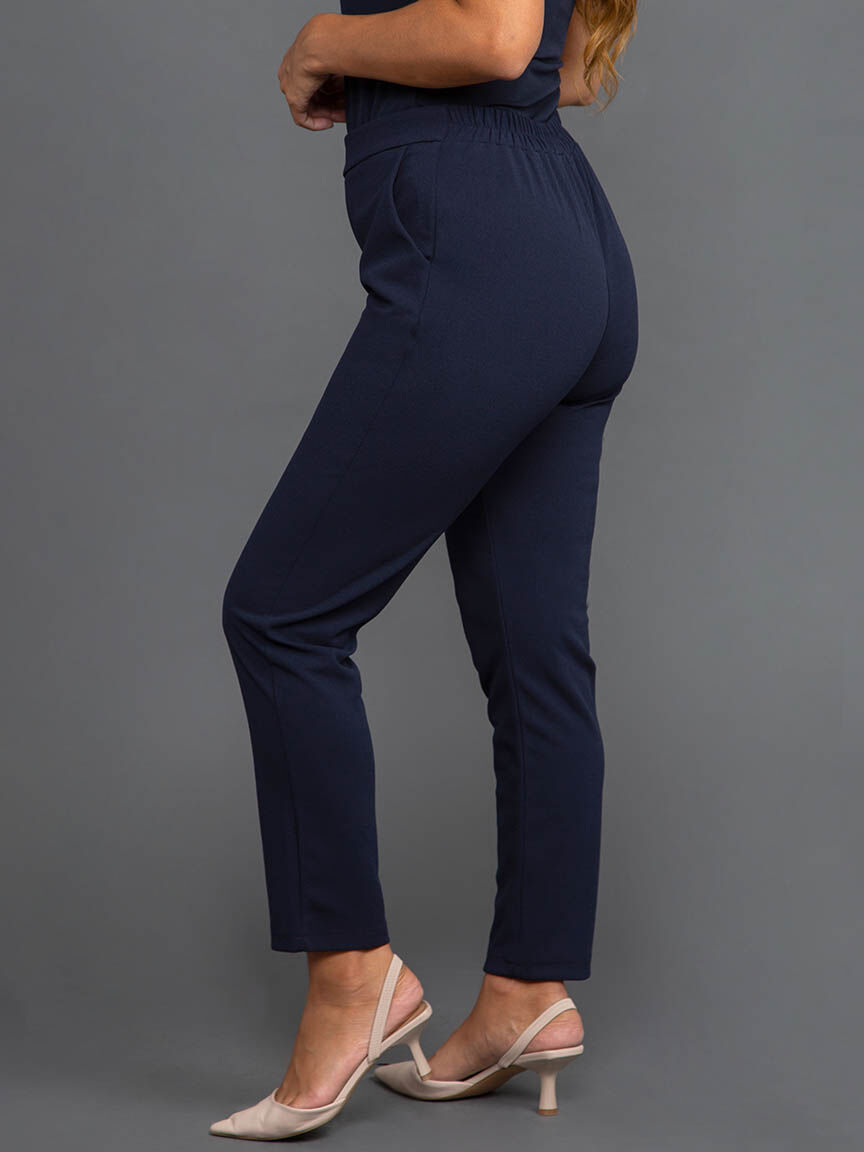 Pull-On Slim Leg Trouser Image 3