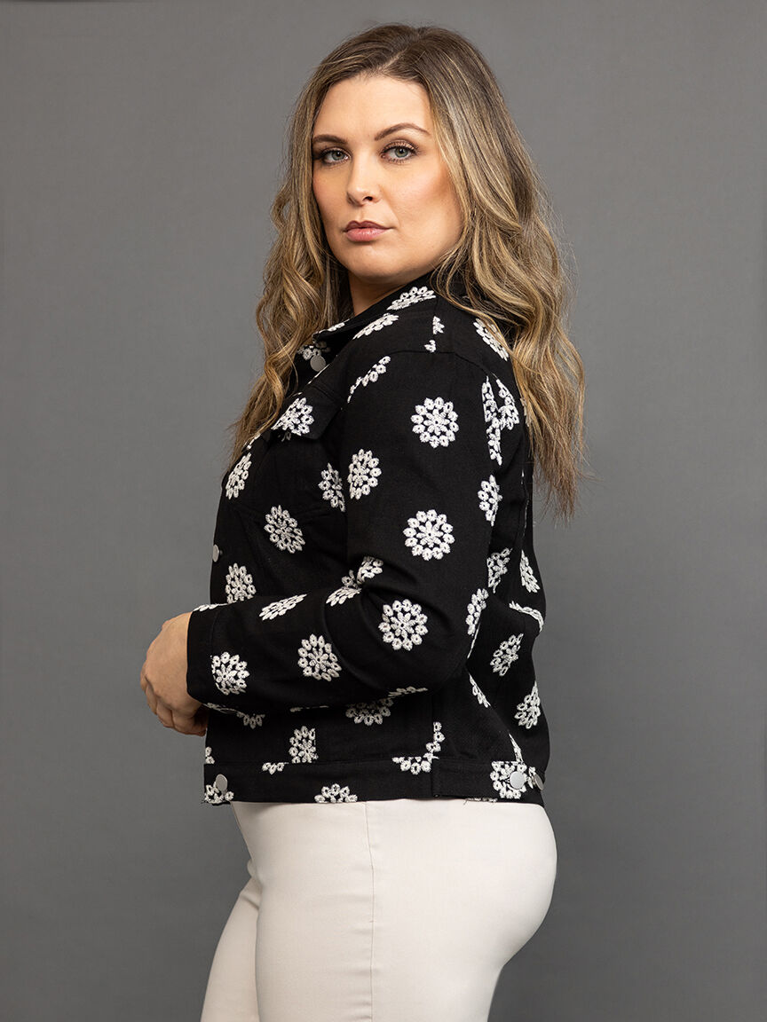 Daisy Denim Long Sleeve Jacket Image 3