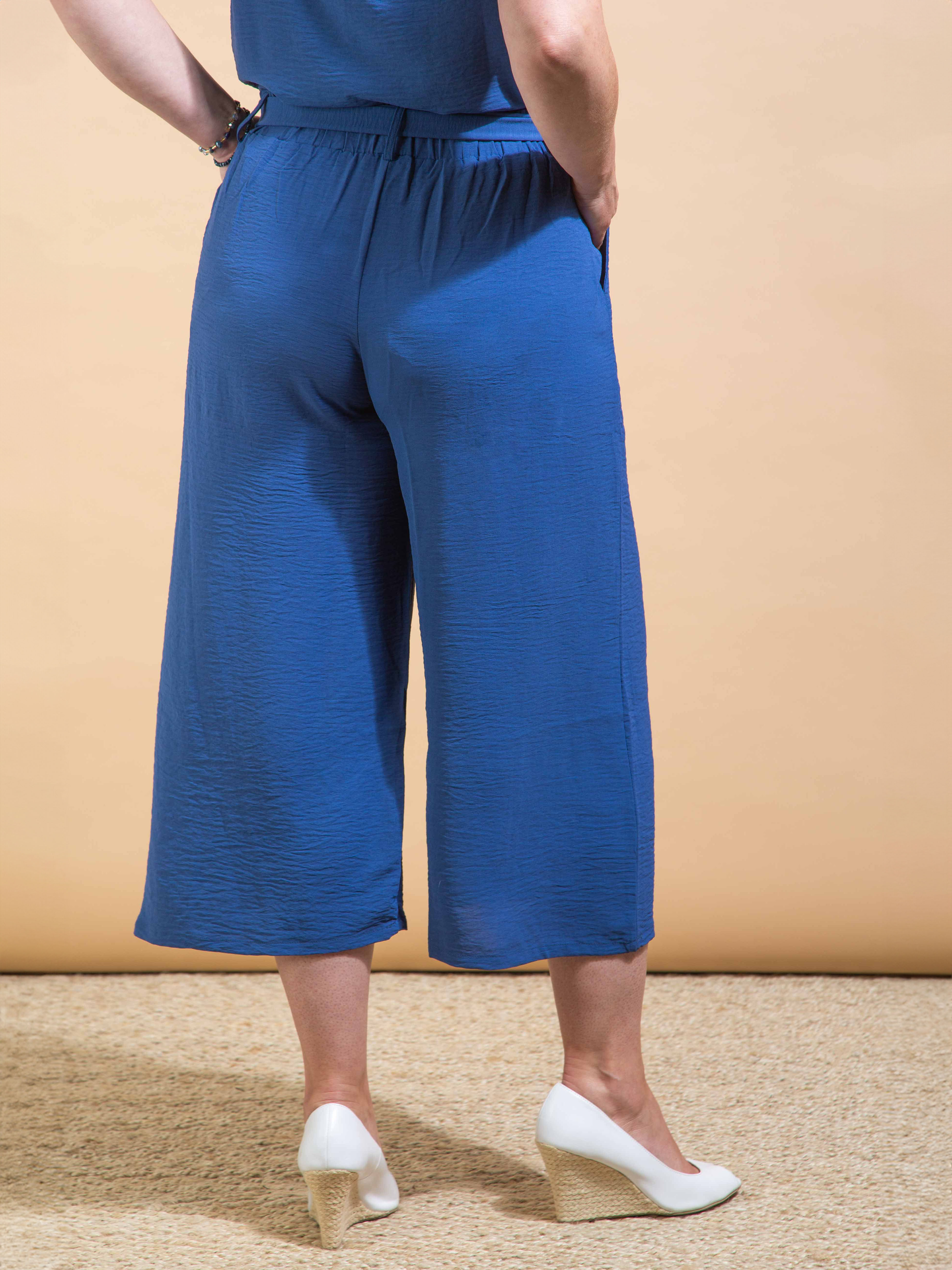 Tie Waist Cropped Pant Image 3